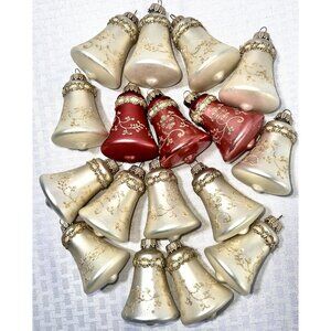 krebs glass christmas‎ ornaments 3 Pinkish 14 Off White